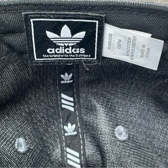 Adidas Hat Cap Snapback Gray Adjustable Embroidered  Adult Men Casual Athletic - Picture 5 of 6